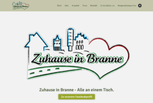 Startscreen Zuhause in Branne Webservice